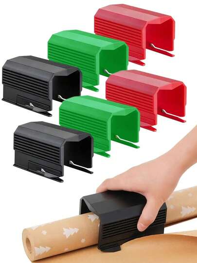 1 件/2 件包装纸切刀情人节礼物包装纸切刀切纸滑块工具套装情人节礼物包装切割用品用于制作生日礼物包装卷适用于圣诞礼物包装等（塑料制成）