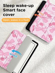 Ốp bảo vệ hai mặt bằng acrylic trong suốt hình hoa hồng và quả anh đào, tương thích với iPad thế hệ thứ 10, iPad 10.2/iPad Mini 6/iPad Mini 7/9.7", Galaxy Tab A8 8.7", thiết kế gập 3+Y chống cong vênh, tương thích với Kindle Paperwhite thế hệ thứ 12 (2024), các góc được gia cố bằng silicon, chức năng tự động bật/tắt màn hình, món quà tuyệt vời cho các dịp lễ. - Nhiều màu - Xem 6