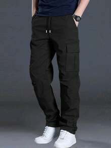 4 件装男士休闲宽松拼色运动裤，街头时尚嘻哈户外日常通勤百搭跑步健身夏季慢跑裤 - 彩色 - 查看 2