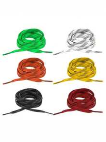 1 Pair Ice Hockey/Figure Skating Laces - Double-Layer Reinforced Waxed Tips, White/Blue/Black, For Ice Hockey & Roller Skating, Skating Maintenance, Durable Construction