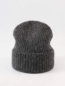 1 pieza Gorro para hombre, gorro de otoño e invierno, gorro de punto grueso y cálido con protección para las orejas, de moda y versátil, adecuado para el uso diario