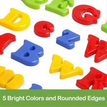 78 Pcs Magnetic Letters Numbers Alphabet Fridge Magnets Colorful Plastic ABC 123 Vocabulary Educational Toy Set Preschool Learning Spelling Counting Uppercase Lowercase Math Symbols For Kids, Random Accessories Color,Educational Toys,Alphabet,Magnetic Letters,Kids Toys,Magnets Kids,Mathematical Set,Educational Toys,Alphabet,Magnetic Letters