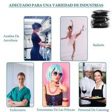 ANTSAY 50 Piezas Red Para El Cabello Peluca Reusable Alimentos Higiene Empaquetadas individualmente Borde de nylon elástico alto Redes invisibles para el cabello para mujeres Bollos Servicio de comida Bailarín Pelucas de cocina Negro - Negro - Ver 6