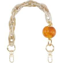 Thick Resin Purse Bag Handle Shoulder Strap - 15" + Tròn + Kem - Xem 1