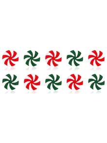 20/40 قطعة من زينة عيد الميلاد بشكل قضبان الحلوى، حلوى عيد الميلاد الصناعية بنكهة النعناع الحمراء والخضراء، زينة أعياد الميلاد للديكور والحفلات والهدايا والأعمال اليدوية - متعدد الألوان - مشاهدة 9