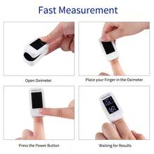 Fingertip Pulse Oximeter, Finger Tip Pulse Oximeter Blood Oxygen Saturation Monitor, Heart Rate Detector, Suitable For Home, Sports And Travel Use