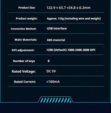 Chuột có dây chính hãng HP, hoạt động êm ái, có đèn nền, điều chỉnh 4 tốc độ, phù hợp cho chơi game thể thao điện tử, máy tính xách tay, máy tính để bàn, máy tính văn phòng, chuột chơi game cơ học. - Phiên bản đen im lặng - Xem 6