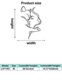 1 decor elegant de perete cu pisică și metal, perfect pentru îmbunătățirea ambianței casei, cadou excelent pentru casă nouă. - Multicolor - Vizualizare 9