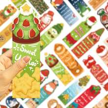 30 piezas de marcapáginas navideños divertidos - perfectos para estudiantes y amantes de los libros, suministros duraderos para la oficina y la escuela, regalo de Navidad