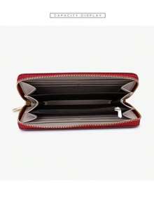 Cartera Gran Capacidad Multicapa, Bolso Mano Con Cremaller T9612-042 - Rojo - Ver 9