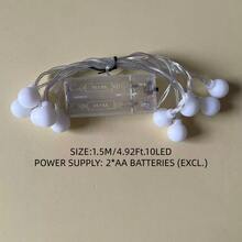 1pc 10/20/40/80 Lights 1.5/3/6/10M Fairy String Lights, Suitable For Room Decor, Bedroom, Birthday Party, Wedding, Party, Gift - White - View 10
