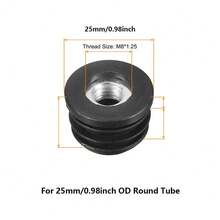 4个黑色塑料圆/方盖 M6 M8 孔螺母保护塞垫圈防尘密封端盖椅子家具配件 - 彩色 - 查看 26