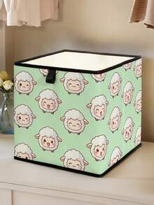 1pc Cartoon Sheep Pattern Open Storage Box, Stackable Organizer Drawer, Durable Multi-Purpose Design Saves Space For Home, Dorm, Household Organization, Under Bed Storage,Dorm Room - Multicolor - View 15