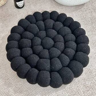 1pc Versatile Dandelion Cushion,Seat Cushion & Backrest Pillow, Woven Cushion-Perfectly Adorns Living Room Sofas, Yoga Mats, And Bedroom Bay Windows | Features Hand-Washable Polyester Fiber Filling, Seat Cushions & Pillows, Patio Furniture & Accessories, Patio Cushions, Home Decor, Fabric Decor Items, Seat Cushions & Pillows