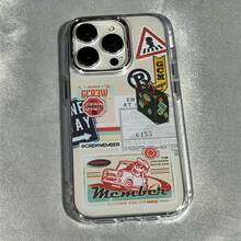 Pegatinas para coche, funda compatible con iPhone 17/17 Air / Pro Max 17, 16, 15, 14 ,13 12 y11: diseño de moda, antideslizante ligero absorbente impactos protección alta calidad unisex - transparente - Ver 7