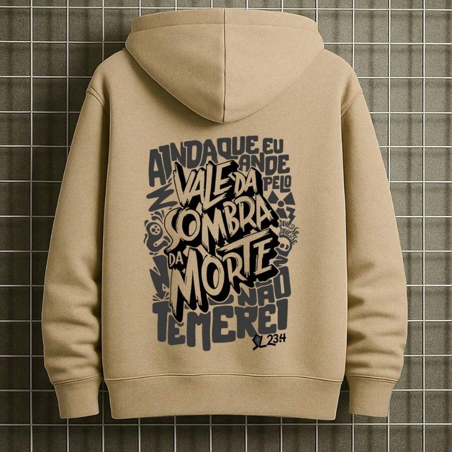Christian Gospel  Hoodie Sweatshirt For Winter, Cold Weather, Flannel Lined, Soft Hooded Sweatshirt For Men And Men (Unisex) - Màu be - Xem 1