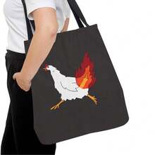 Geantă tote cu imprimeu amuzant de curcan, imprimare față-verso, geantă de cumpărături cu model animal, geantă de cumpărături în stil Boho Academy, cadouri de Ziua Recunoștinței și Paște de toamnă, potrivită pentru uz zilnic, picnicuri și vacanțe la plajă, serviciu, școală, cadouri 16in * 14in