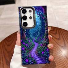 Funda de Fantasía de Camino Morado para  Galaxy S25ULTRA,S24PLUS,S23FE,S21PRO,S22,S20+,A03S,A05S,A14,A31,A53,A34,A10,A04E,M04,A33,A35,A55,A72,A71,A70,A22,A16,A06,A20S,A54 Funda Especial para Teléfono , Resistente a la Suciedad, a la Moda, Colorida Plata IMD - Colores mixtos - Ver 2