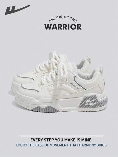 WARRIOR Warrior Comfortable Street Style Snow Boots For Women Autumn And Winter Comfortable Running Shoes Modest Style Casual Yet Sleek Sneakers Applicable Throughout The Year Wear-Resisting All-Day Wear Training Sneakers Warm Thermal Lined Sneakers Little White Shoes