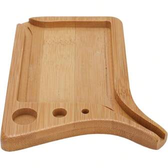 Bamboo Cigarette Rolling Tray With Cone Loader, Funnel, And Packing Stick Tool For Tobacco Cones Filling