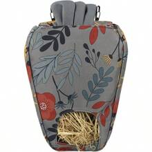 Decorative Hanging Rabbit Hay Feeder Made Of Oxford Fabric, 1 Piece - Grey - View 2