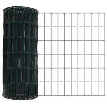 vidaXL Zaun Mit Pfosten Grün 0,8 X 25 M Stahl - Grey - View 7