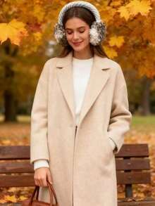 1 Piece Outdoor Pine Flower Curly Hair Warm Ear Muffs Ear Covers Fashionable Versatile Winter Cycling Cold-Proof Anti-Freezing Ear Protection Foldable Windproof Ear Muffs For Cold Weather Outdoor Ear Protection - Multicolor - View 4