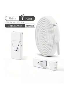 1 Paar elastische Schnürsenkel ohne Binden mit Knopfverschluss, Schwarz, geeignet für Sneaker, Sportschuhe, Freizeitschuhe, weiße Schuhe, Basketballschuhe, Trainingsschuhe, Laufschuhe, Sommer