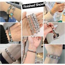 Italian Charms Bracelet Sets With 1Pcs Starter Brascelet 9Pcs Charms 9mm Italian Modular Charm Bracelet Module Jewelry Gifts - B-入門手鍊套裝-20件 - 查看 4