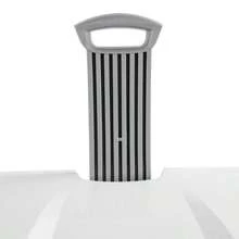 Ultra Wheeled Hamper, Plastic Laundry Hamper With Handle Easy Transport, White - White+1 - View 5