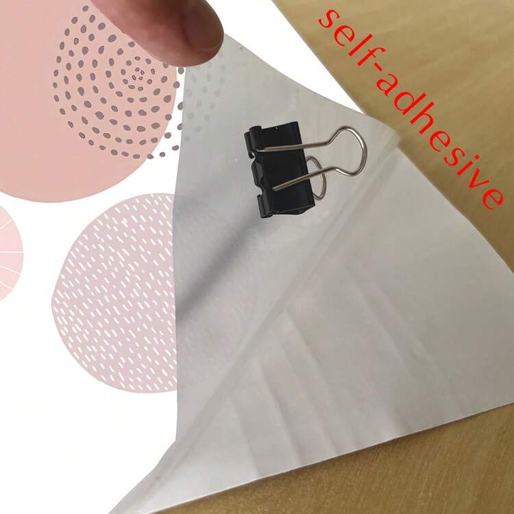 1/2pcs Sheet Striped Circular Geometric Pattern Wall Decal, Made Of Vinyl, Easy To Peel And Stick, Removable, Suitable For Children's Rooms, Bedrooms, Playrooms And Living Rooms. - Multicolor - View 6