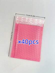 10 件/套粉色聚乙烯气泡邮件袋、自粘运输袋、用于运输、邮寄和包装的防水衬垫信封；生日礼物、牛皮纸袋、一岁生日、圣诞节、圣诞礼物、圣诞礼品袋、大号圣诞盒、粉色圣诞包装纸、小号礼品盒、母亲节、伴娘礼物、毕业礼物、生日礼物、结婚礼物、生日、新娘、婚礼