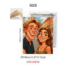 Tranh hoạt hình cá nhân hóa, phong cách hài hước phóng đại, có khung hoặc không khung, ghi lại những nụ cười ấm áp! Biến ảnh thành tranh hoạt hình, tạo điểm nhấn trang trí nhà cửa, lựa chọn quà tặng Giáng sinh lãng mạn, quà tặng Ngày Valentine, quà tặng sáng tạo cho các cặp đôi, gia đình, bạn bè, tranh chân dung gia đình tùy chỉnh, ảnh cặp đôi, mang đến niềm hạnh phúc với không khí cổ tích, trang trí phòng khách. - Nhiều màu - Xem 11