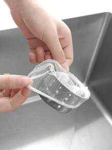 100pcs/Pack Disposable Kitchen Sink Strainer Bags, Used To Collect Food Waste And Leftovers - Multicolor - View 11