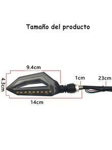 2 Direccionales Focos Faros Led Motocicleta Efecto Neon Tmax - Blanco - Ver 4