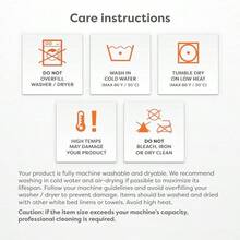 Hospitology Heavenly Microfiber Goose Down Alternative Duvet Insert/Comforter 90-Inch by 94-Inch Queen - blanco - Ver 7