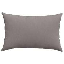 vidaXL 2 Stück Sofakissen 60 X 40 Cm Aus Stoff In Taupe - Grey - View 6