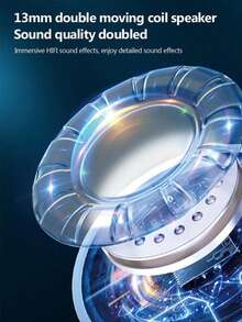 Tai nghe không dây, Tai nghe Bluetooth, Tai nghe nhét tai không dây - Khử tiếng ồn âm thanh nổi, Bluetooth 5.3, Âm thanh độ nét cao, Thời lượng pin cực dài, Lý tưởng cho nghe nhạc, tập thể dục, du lịch, Tương thích với các thiết bị thông minh - trắng - Xem 9