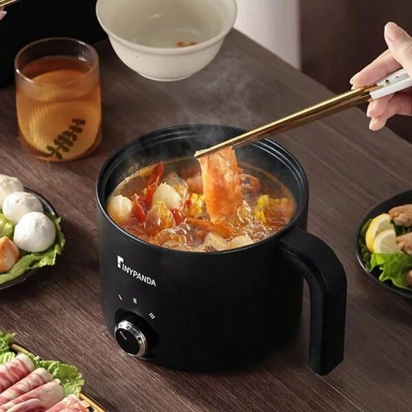 RAF 1-2 Person Multifunctional Electric Rice Cooker & Hot Pot, 1.8L Capacity, Non-Stick Coating, Dual Temperature Control, Ergonomic Handle, Suitable For Dorm And Office Cooking