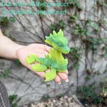 1 件 3D 打印龙雕像，具有逼真眼睛和可移动关节的家居装饰，圣诞礼物，适合任何场合，生日礼物，3D 打印小雕像 - 彩色 - 查看 32