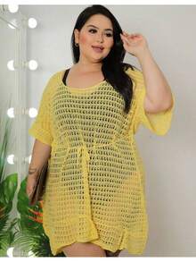 Saída De Praia Plus Size Babado Verão Moda Premium Luxo