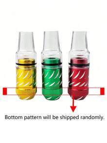 1pc Random Color Metal And Acrylic Mini Nipple Tube Portable Cigarette Smoking Accessory With Mouthpiece,Mini One Metal Tobacco Portable Smoking Pipe,For Party Favors,Christmas,Mother's Day,Father's Day Gifts, Back-To-School Supplies - 彩色 - 查看 7