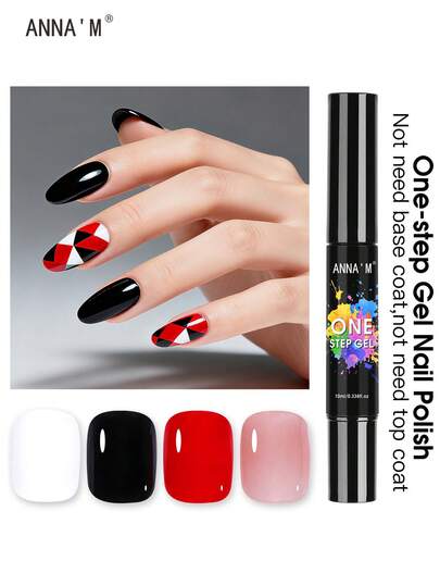 עט לק ג'ל UV 3 ב-1, אין צורך בשכבת בסיס ובשכבת עליון, נדרשים כלי עיצוב ציפורניים