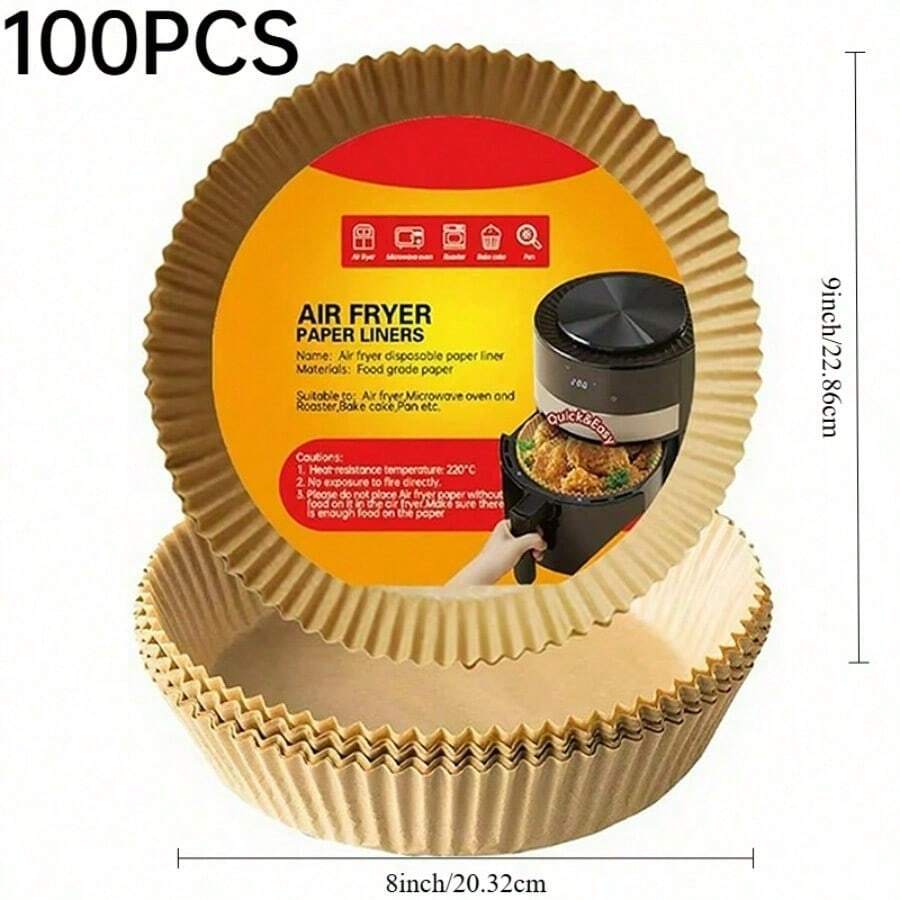 50/100pcs Must - Have Air Fryer Paper Liners: Effortless Cooking With Multiple Benefits