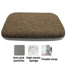 单件式波西米亚风花卉餐椅垫 - 加厚防滑座椅套，带系带，适合全年家居和办公装饰，波西米亚风格地垫