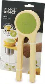 Joseph Joseph Helix Potato Ricer Masher Ergonomic Twist-Action Hand Manual Stainss Steel For Mashed Potato, Vegetab Purees, Stainss Steel, White - 黃色 - 查看 5