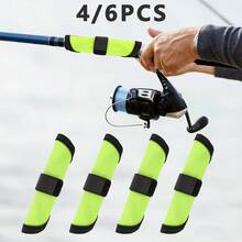 4/6pcs Lure Wrap, 5.9 Inch Fishing Lure Covers Bait Gloves Fish Hook Storage Protectors Pole Sleeve Guard To Keep Fishermen Fishing For Fishing Rod - Multicolor - View 1