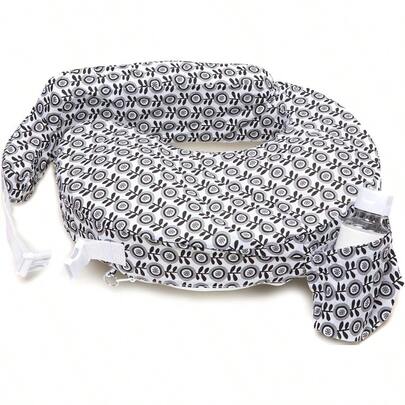 Nursing Pillow Midnight PoppyGrey. Black