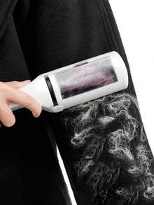 1pc Portable Lint Roller Clothes, Static Brush And Dry Cleaning Sticky Hair Remover - Multicolor - View 9