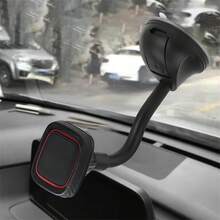 2PCS Car Phone Holder Magnetic Windscreen Suction Universal 360° For Mobile Phones - Black - View 7